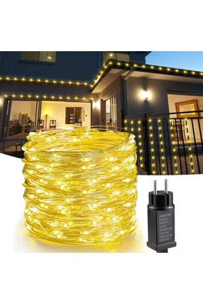 Светодиодные лед гирлянды для елки 50 м серебряный 500 Led роса Светодиодные лед гирлянды для елки 50 м серебряный 500 Led роса