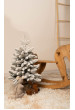 Мини заснеженная литая искусственная елка 65 см