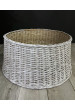 Корзина для елки из натуральной лозы белый