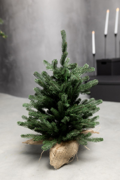 Мини Зеленая искусственная литая елка 55 см Мини Зеленая искусственная литая елка 55 см