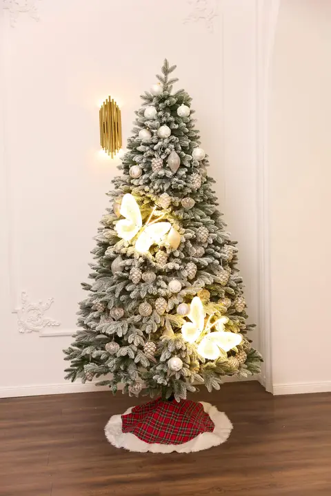 Ялинка штучна лита БУКІНГЕМ ЗАСНІЖЕНА 2.10 м